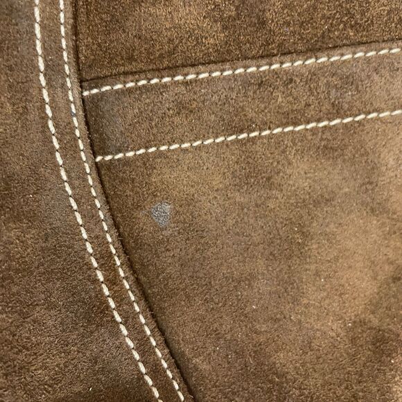 Vintage Coach Brown Suede Leather Wristlet/Wallet - Picture 5 of 9